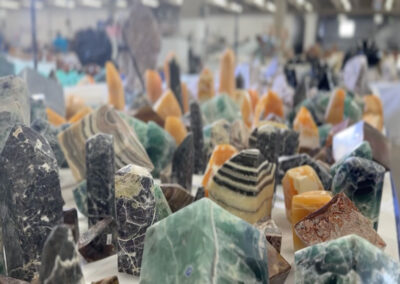 bulk stone display gem show